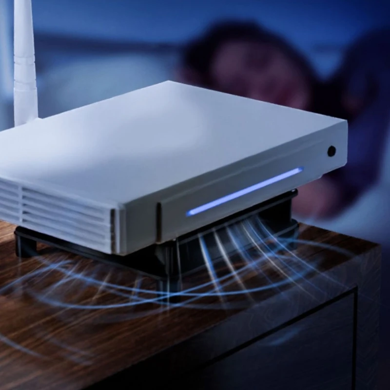 Ventilador USB alto rendimiento con cubierta malla intercambiable: 8 12 24 ajuste velocidad infinito, - imagen 4