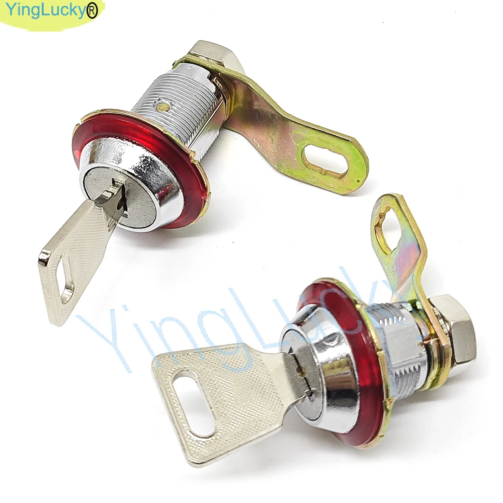 1 unidad de piezas de cerradura de puerta de máquina Arcade de 35 y 45mm, cerradura de caja de herramientas de puerta de efectivo corta para caja de correo, máquina de juego Arcade - imagen 4