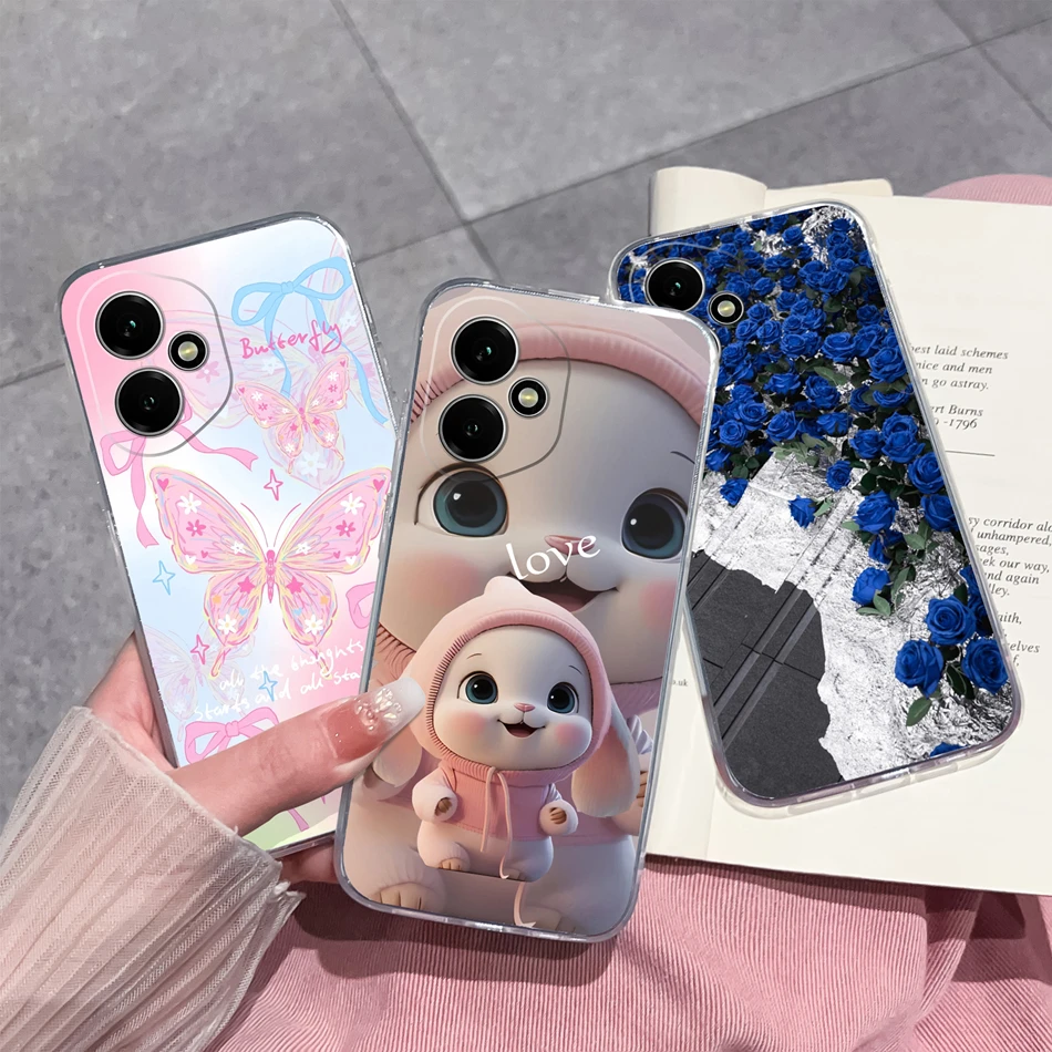 Funda para Honor 400 Pro 5G Beauty Flowers carcasa de teléfono transparente para Honor400 funda trasera ligera de silicona TPU suave a prueba de golpes - imagen 2