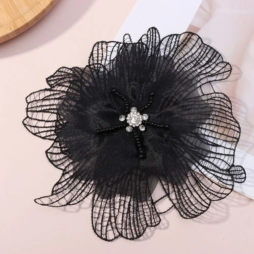 Parches de flores bordados hechos a mano, vestido de flores de encaje multicapa, accesorios de ropa decorativos DIY para mujer - imagen 5