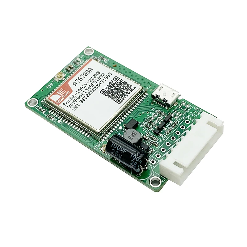 SIMCOM-placa central de módulo Cat1, dispositivo con ranura para tarjeta SIM, TTL, UART, 2G, LTE-FDD, B1/B3/B5/B7/B8/B20, GSM, 900/1800MHz, A7670SA LTE - imagen 3