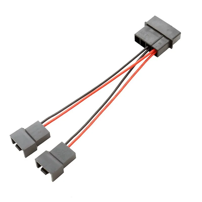 Conector adaptador de Cable de alimentación de ventilador Molex de 4 pines a 4 pines 1x5v 5v * 2, 5v * 3, 5v * 4 Cables de ventilador de refrigeración de computadora para ventilador con cubierta de CPU y PC - imagen 4