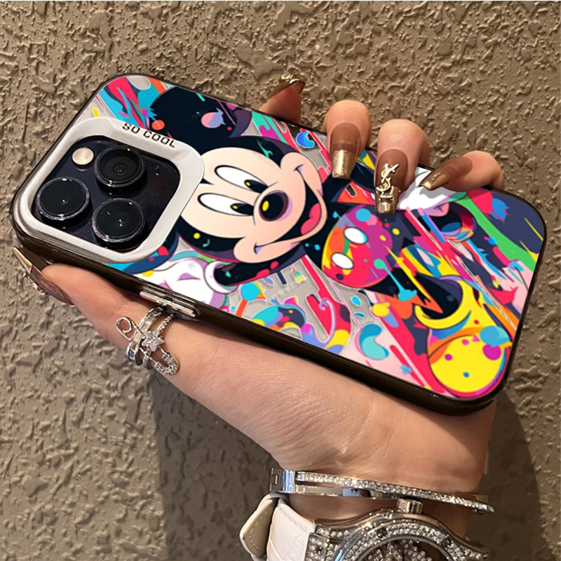 Funda inteligente de Mickey Mouse de dibujos animados de Disney para Samsung Galaxy S25 S22 S24 S23 Ultra S21 Plus FE A56 A36 A26 5G A16 A06 4G Note 20 - imagen 3