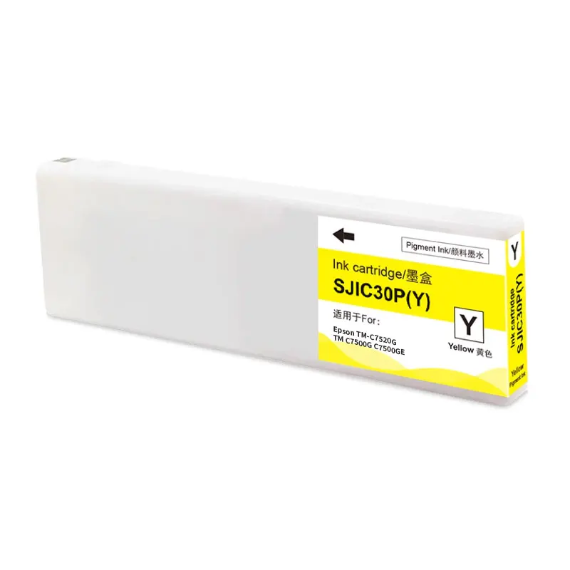 El cartucho de tinta pigmentada SJIC30P es adecuado para el cartucho de tinta de impresora de inyección de tinta a color Epson ColorWorks C7500G C7500GE TM-C7500G - imagen 3