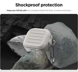 Funda silicona AirPods Pro con hebilla tipo llavero anticaídas