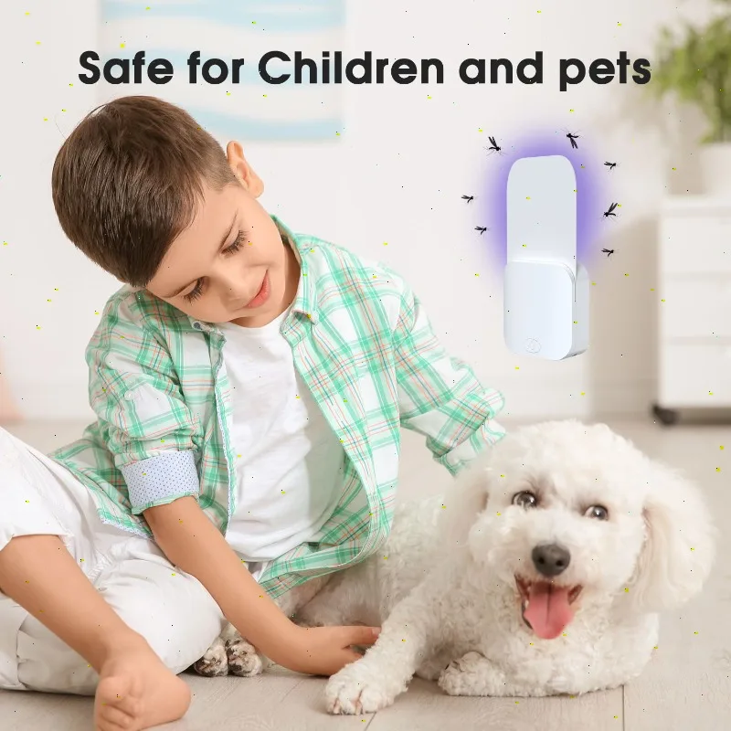 Lámpara antimosquitos con señuelo de luz UV, trampa adhesiva para interiores para el hogar - imagen 3