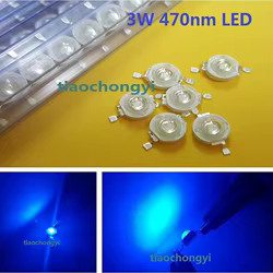 Cuentas LED azules de alta potencia de 3W 460nm 470nm 700mA 3.2-3.6V Diodo emisor de luz LED