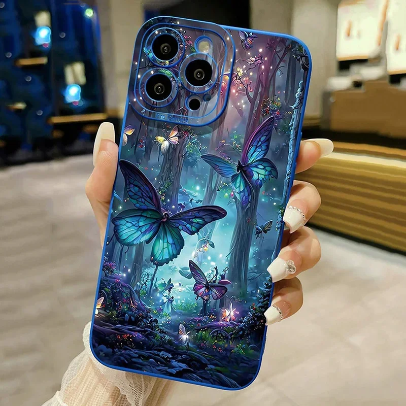 Funda de teléfono con diseño de mariposa oscura para Samsung A56 5G, funda Galaxy A36 A26 A55 A54 A35 A53 S25 Ultra S24 S23 S21 FE S22 Plus - imagen 5