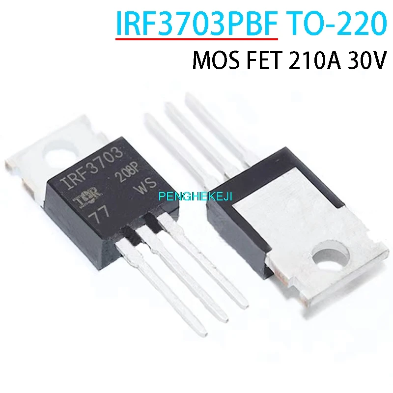 10 Uds IRF3703PBF en línea TO-220 MOS FET 210A 30V IRF3703 TO220