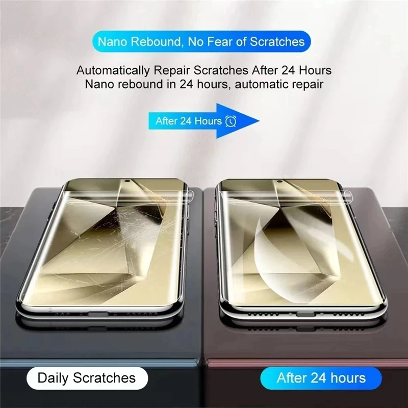 Película de hidrogel para Samsung Galaxy S24 S23 S22 S21 S20 Ultra Plus FE, Protector de pantalla Samsung Note 20 10 9 8 Plus, 2-4 Uds. - imagen 5