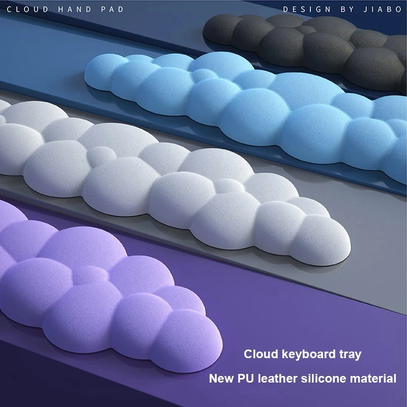 Alfombrilla de ratón con reposamuñecas, teclado, nube, espuma viscoelástica antideslizante, escritorio, oficina, gamer, ratón, reposamuñecas - imagen 3