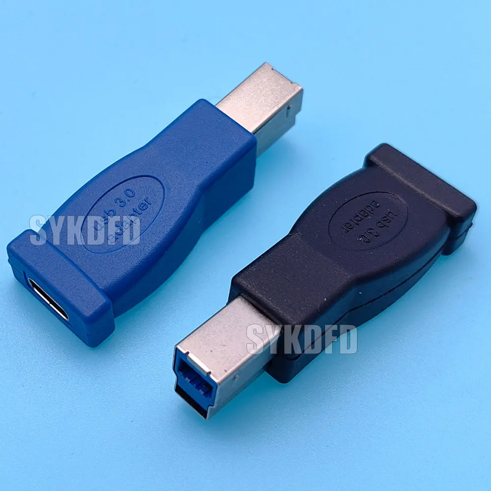 Adaptador de cargador de datos, conector USB tipo C 3,1 hembra a USB 3,0 B macho, 2 piezas, para Escáner de impresora, controladores duros externos, portátiles - imagen 4