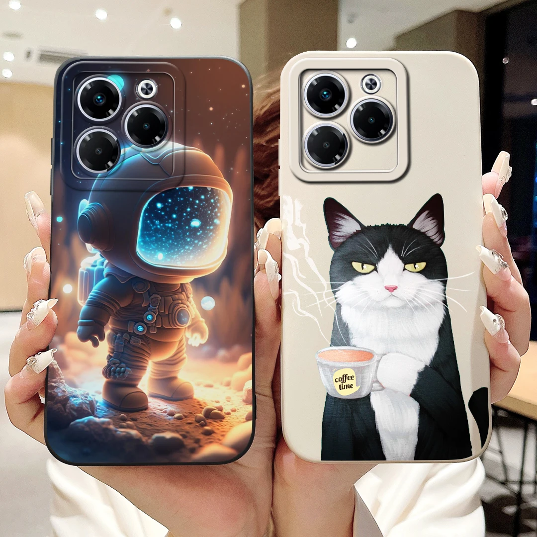 Funda de lujo pintada en caramelo para Infinix Note 40X 5G X6838, funda de teléfono TPU suave a prueba de golpes para Infinix Note 40X Note40X, parachoques - imagen 5