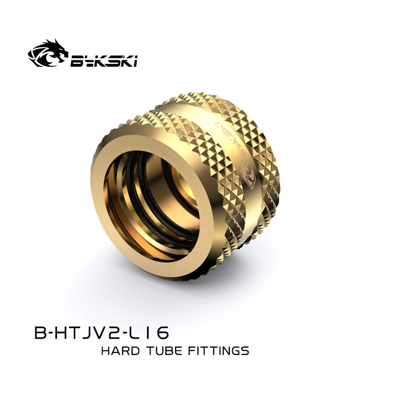 Bykski B-HTJV2-L16 Accesorio de tubo duro OD12mm/OD14mm/OD16mm Junta de cobre de compresión manual G1/4 '' Uso para tubería de rigidez PMMA / PETG - imagen 3