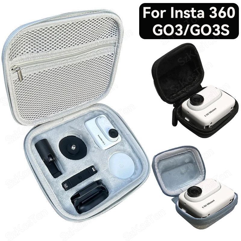 Estuche de transporte portátil para Insta360 GO 3S/GO 3, bolsa de almacenamiento impermeable para viaje, accesorios para Vlog, 360