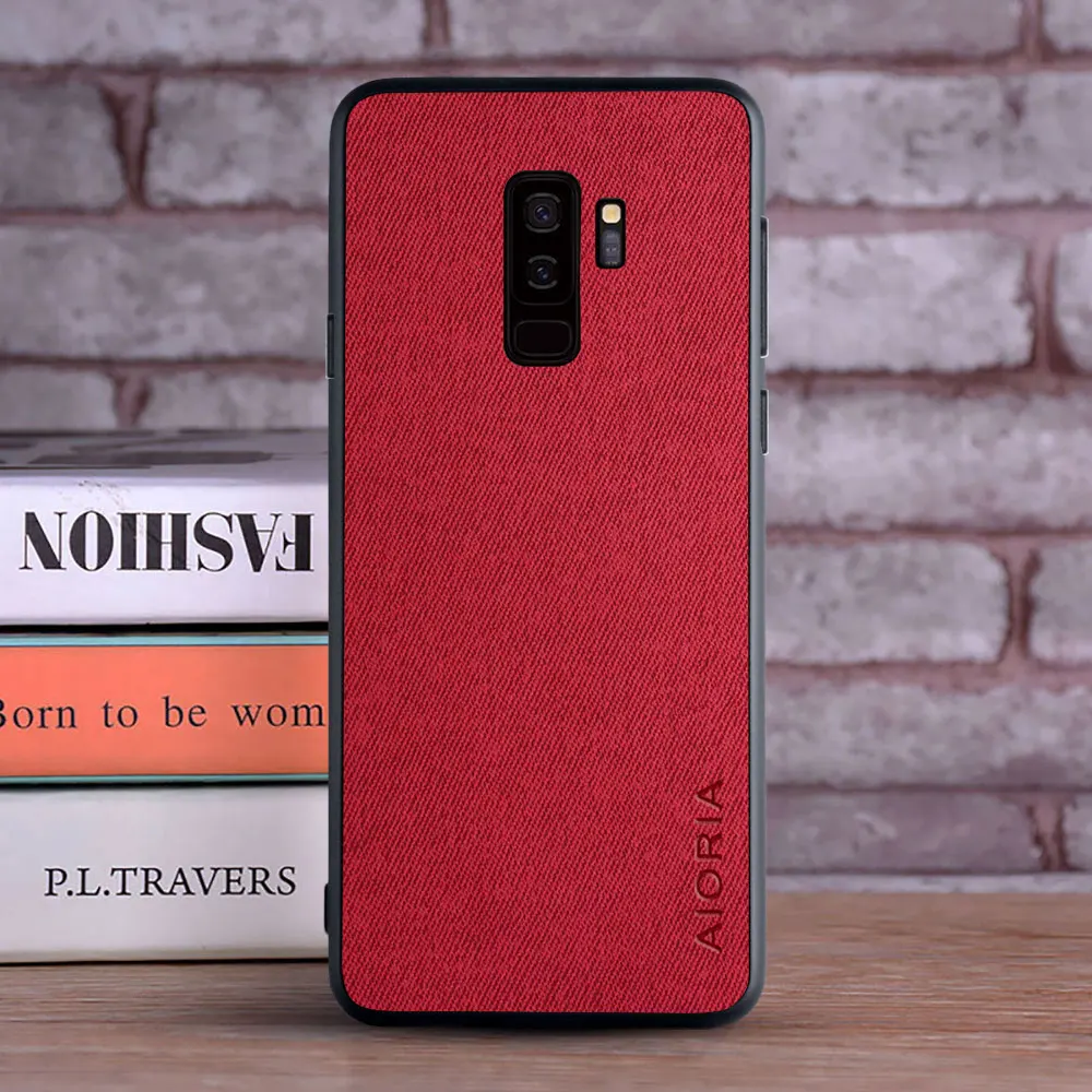 Funda textil para Samsung Galaxy S9 Plus S9 S8 Plus S8 sensación de tacto perfecto para Samsung Galaxy S9 Plus S9 S8 Plus S8 - imagen 4