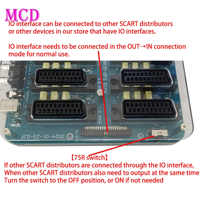 Divisor de Scart de la UE 10 en 3 salidas, distribuidor, convertidor de vídeo RGBS automático, placa conmutadora para MD/SFC/PS 123/SSDC/Wii, enchufe de la UE, 2024 nuevos - imagen 3