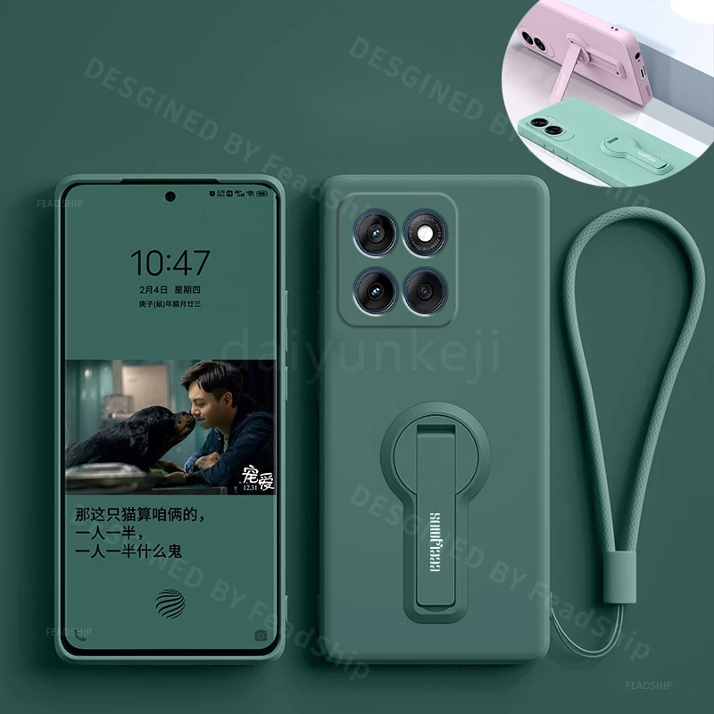 Funda de teléfono para Moto Edge 60 Pro Fusion Edge60, funda suave de silicona a prueba de golpes, soporte con película protectora de pantalla