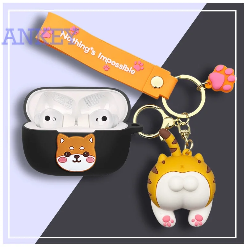 Funda protectora para auriculares Honor 3 Pro, cascos con dibujos animados, Bluetooth, TWS, portátil - imagen 4