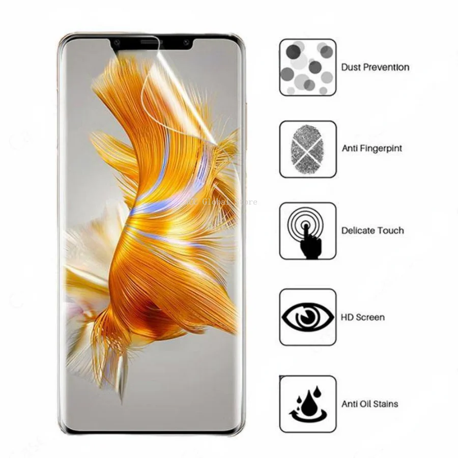 Película de hidrogel 2 en 1 para Huawei Mate 50 Pro RS Protector de pantalla película protectora de lente de cámara para Huawei P50 Pro P50Pro no vidrio - imagen 4