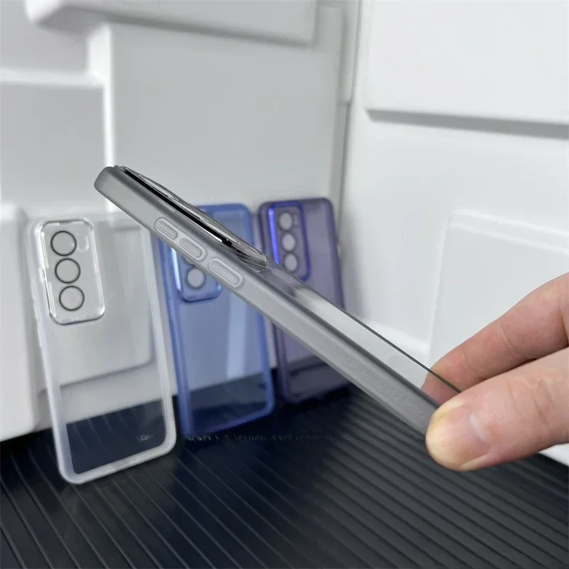 Fundas de cubierta de película de lente de lujo para OPPO Reno 12 Pro Reno12Pro 5G Global cámara completa protectora transparente suave carcasa de armadura a prueba de golpes - imagen 4