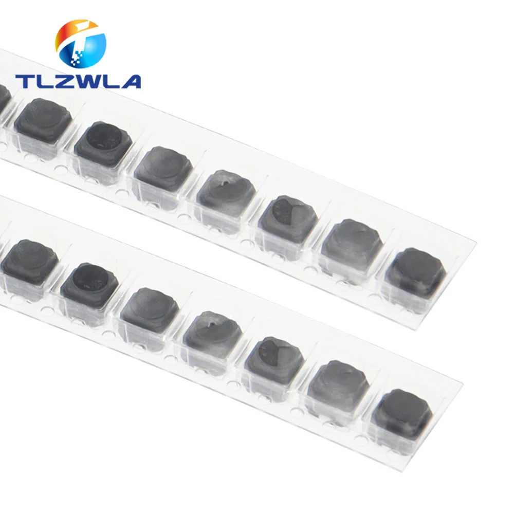 Interruptor táctil trenzado de piezas, pulsador silencioso de silicona, 6x6x5 MM, 2 pines, 100 - imagen 2