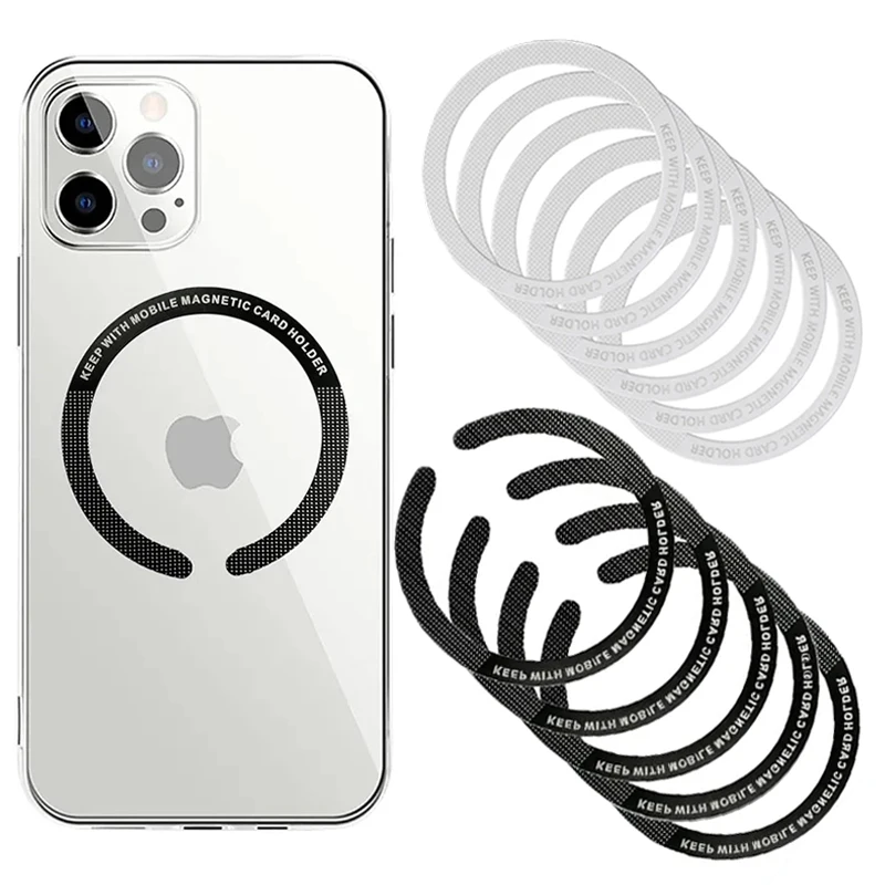 1 ud./3 unidades para cargador inalámbrico magnético Magsafe para iphone 14 Pro Max 13 Mini pegatina de Metal Universal imán soporte para coche anillo de placa