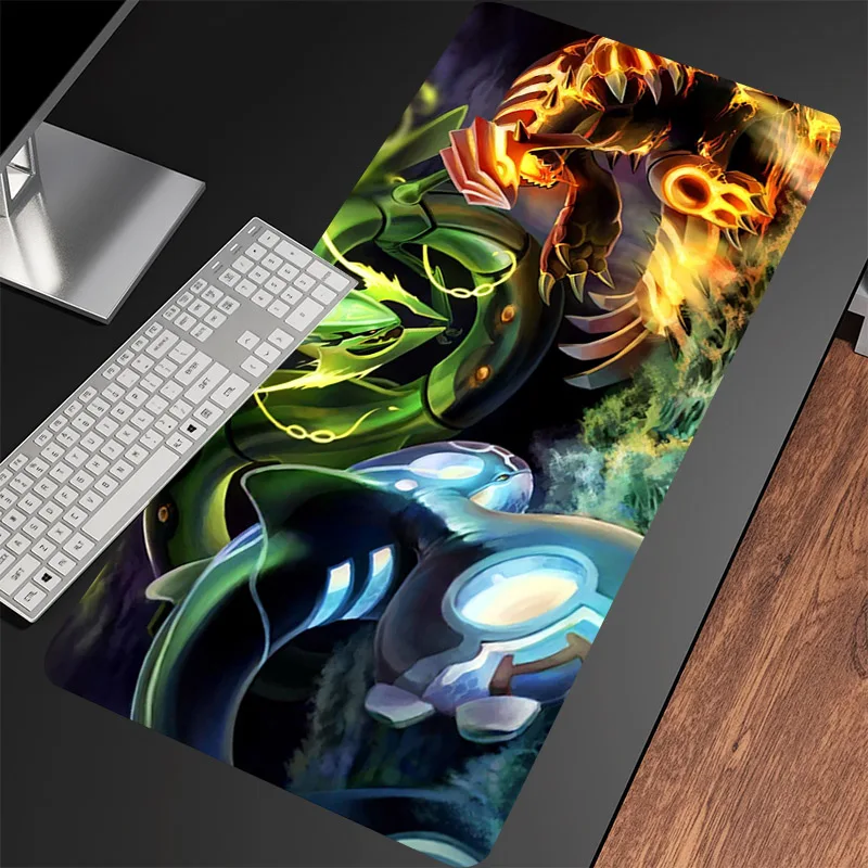 Alfombrilla de ratón grande de Anime, accesorios para juegos, r-rayquaza, alfombrilla de mesa para ordenador portátil XXL, alfombrilla para teclado, alfombrilla para Pc, alfombrillas para ratón