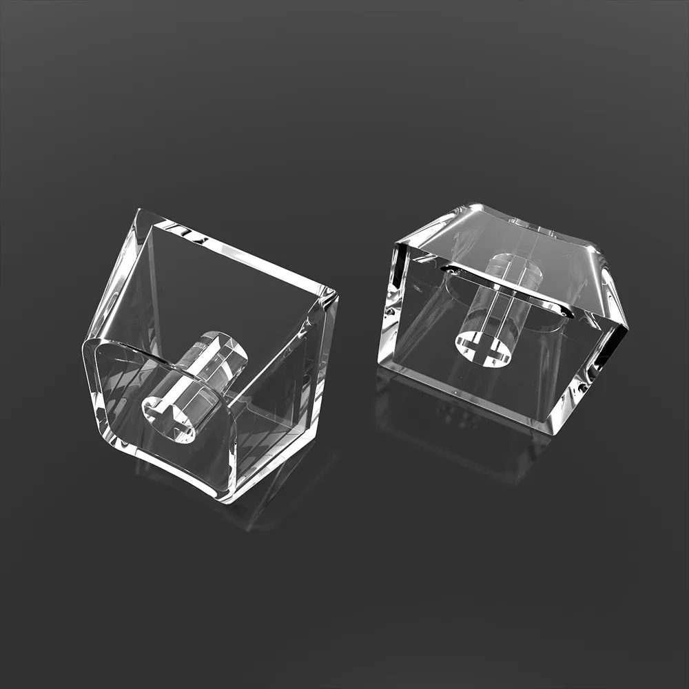 10 unids/pack Material de PC teclas transparentes de altura perfil de cereza 1U 1,0X tapas de teclas en blanco personalizadas DIY teclas no impresas - imagen 4