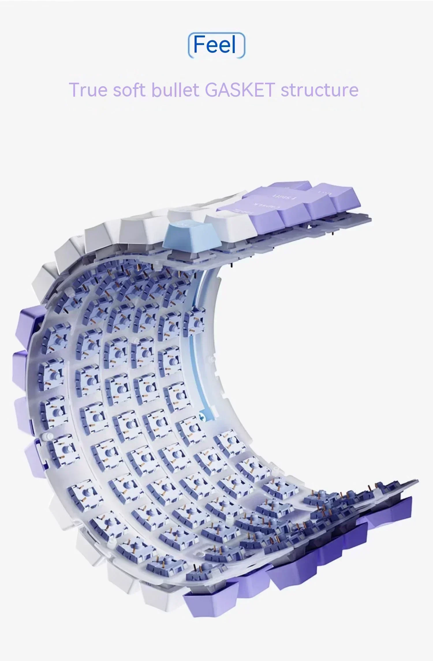 AJAZZ AK820 Pro teclado mecánico personalizado de tres modos de intercambio en caliente junta de pantalla TFT perilla multifuncional teclado para juegos RGB Oficina - imagen 3