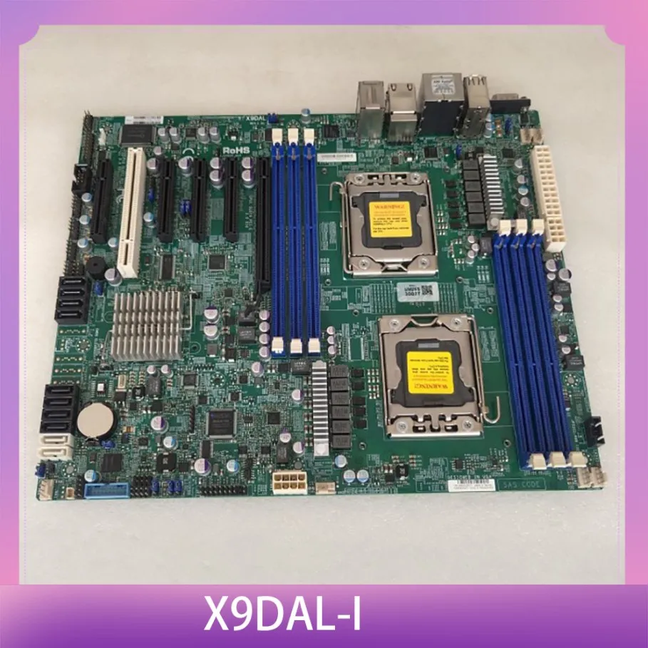 Placa base de servidor LGA1356 DDR3 procesador Xeon E5-2400 v2 82574L puerto dual GbE LAN X9DAL-i