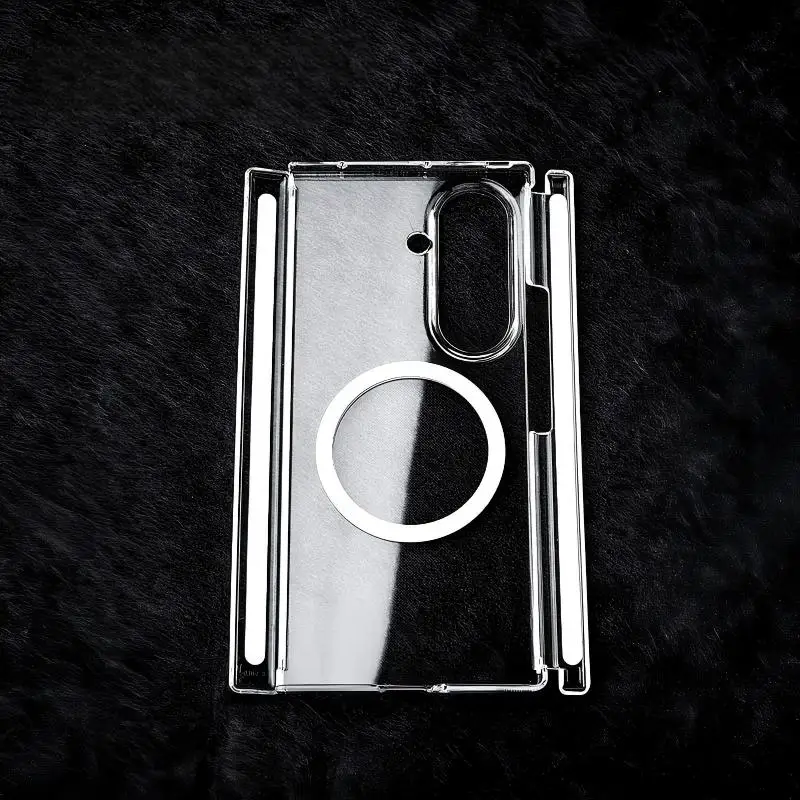 Para Samsung Galaxy Z TriFold funda Hrad transparente magnética carga inalámbrica cubierta protectora trasera para Samsung Z TriFold Shell - imagen 4