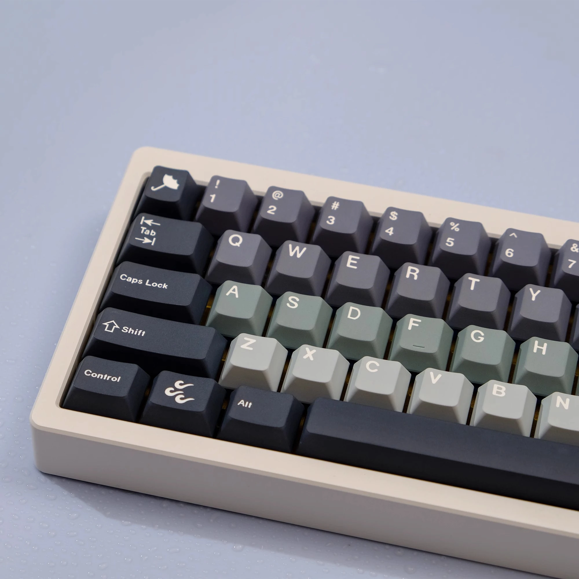 1 Juego de teclas GMK Storm, teclas de sublimación de tinte PBT, perfil de cereza, teclas a prueba de luz para Keychron 65 75% Poker GH60 GK64 FL980 - imagen 3