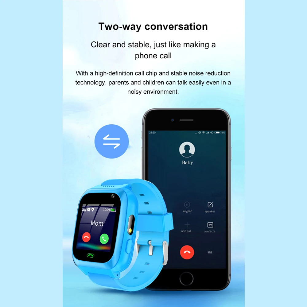 Reloj inteligente 2g para niños, reproductor de vídeo/música, cámara, juegos, linternas, calculadora, despertador, pantalla táctil, reloj inteligente para niños - imagen 3