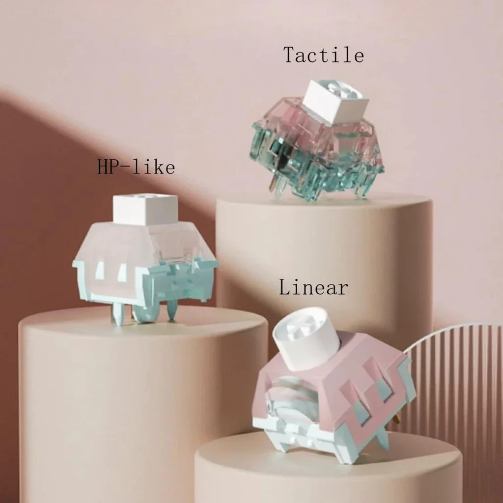 Kailh Box-interruptor de malvavisco, Clicky, táctil, lineal, tipo HP, interruptores de 5 pines, RGB POM, DIY, teclado mecánico personalizado, accesorio para jugadores