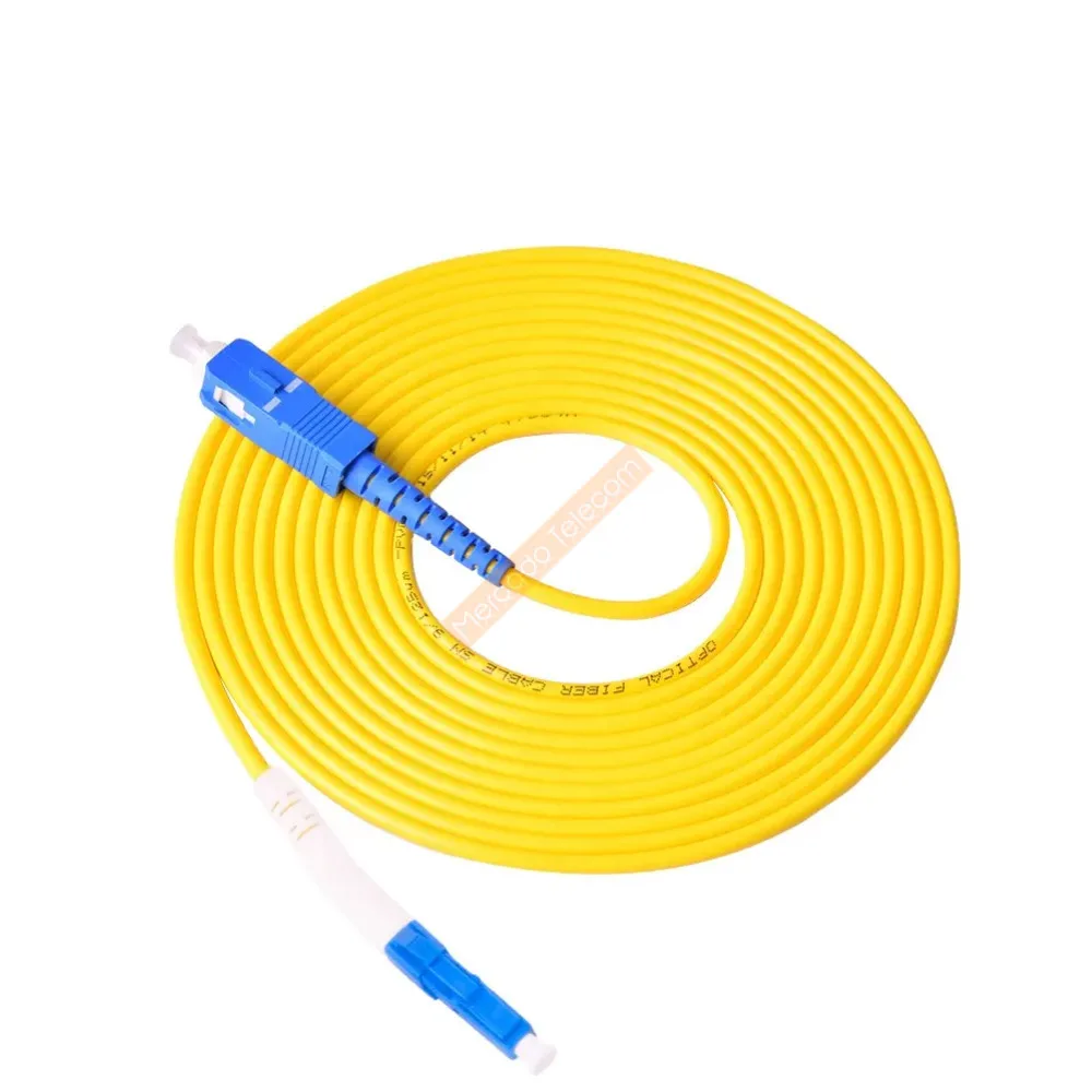 Cable de conexión Simplex monomodo SC/UPC-LC/UPC de 0,5-100m, Cable de puente de fibra óptica de 1M/2M/3M/5M/10M de 2,0Mm o 3,0mm - imagen 4