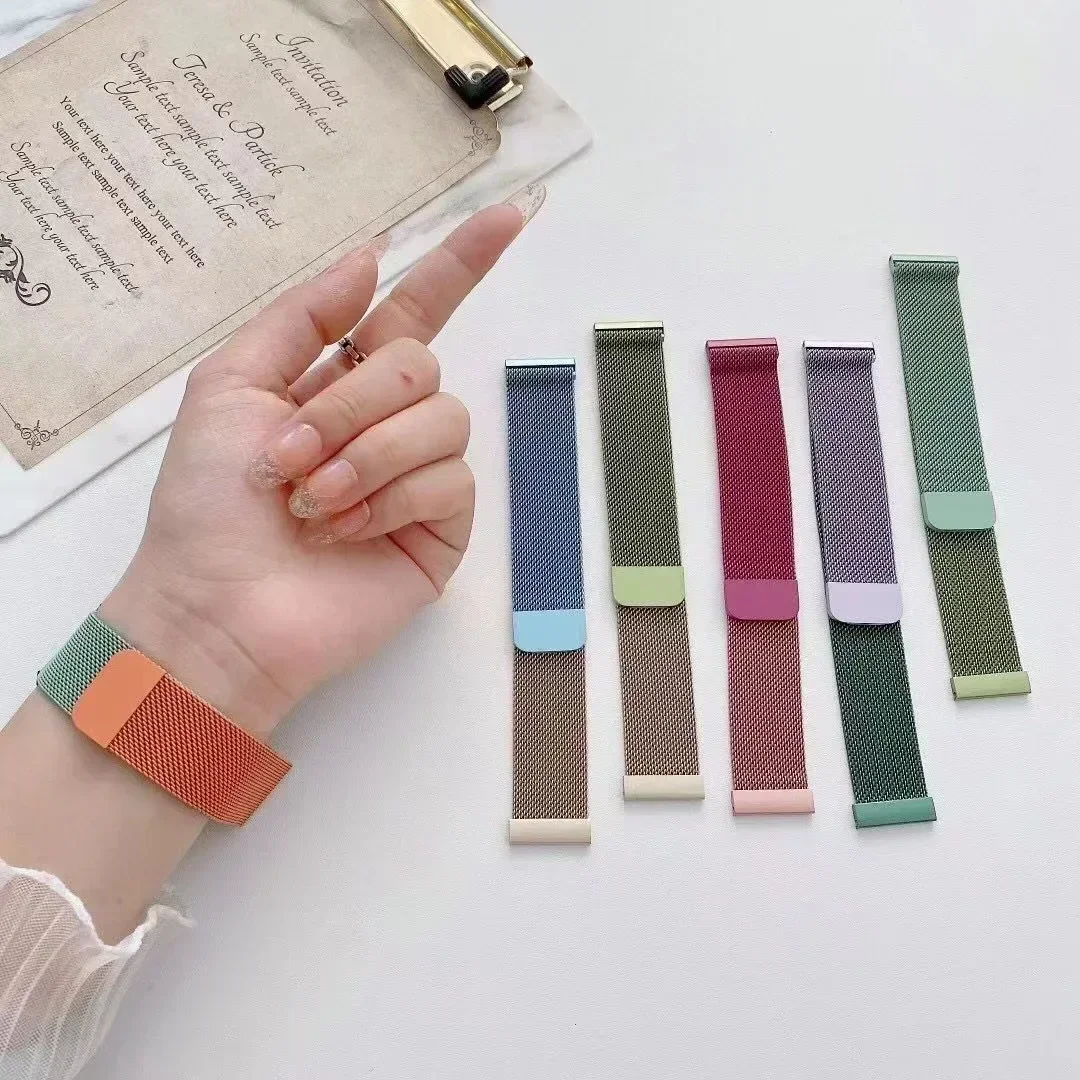 Correa milanesa para Xiaomi Redmi Watch 5 Active Metal Loop acero inoxidable 20mm-22mm banda Redmi Watch 5 Lite pulsera magnética - imagen 3