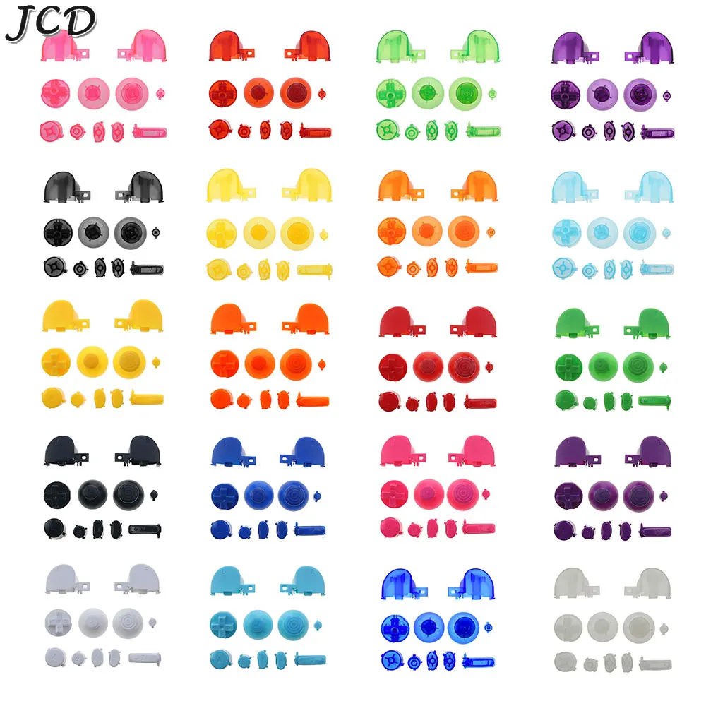 JCD-juego completo de botones L R ABXY Z para Nintendo GameCube, botones de encendido y apagado, 1 Juego