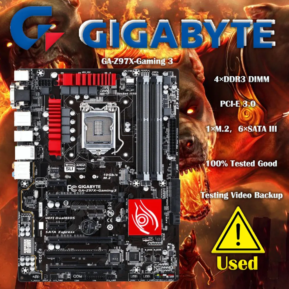 Gigabyte GA Z97X Gaming 3 LGA 1150 DDR3 Z97X-Gaming 3 USB2.0 USB3.0 32GB Z97 placa base de escritorio