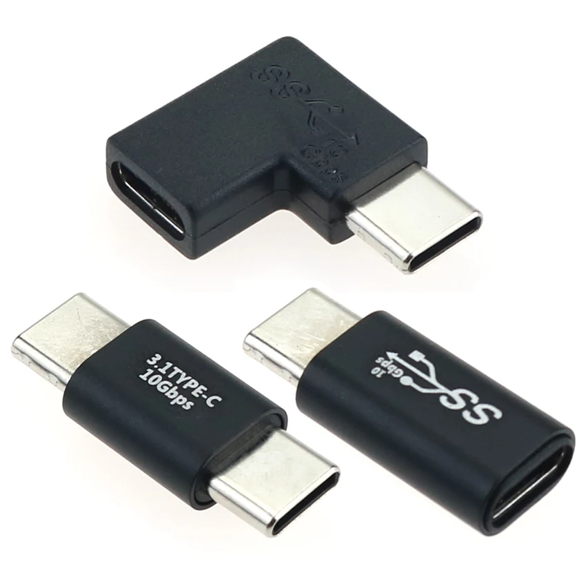 Cltgxdd conector en forma de U con ángulo de 90 grados, USB 3,1, 10Gbps, tipo C, macho a hembra, OTG, adaptador, acoplador - imagen 4