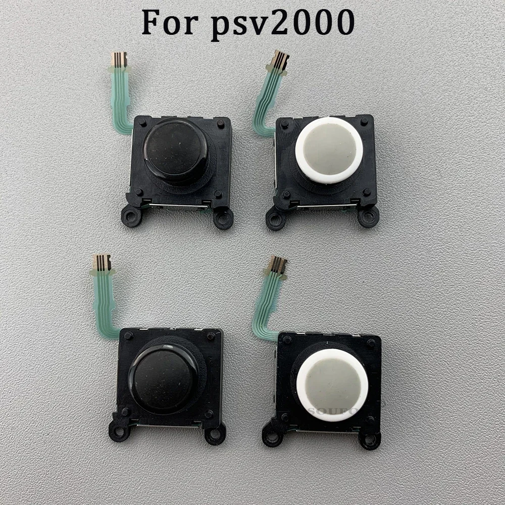 Nuevo botón de palanca de pulgar de repuesto, Joystick analógico 3D basculante para PS Vita PSVITA PSV 2000, blanco y negro, Original