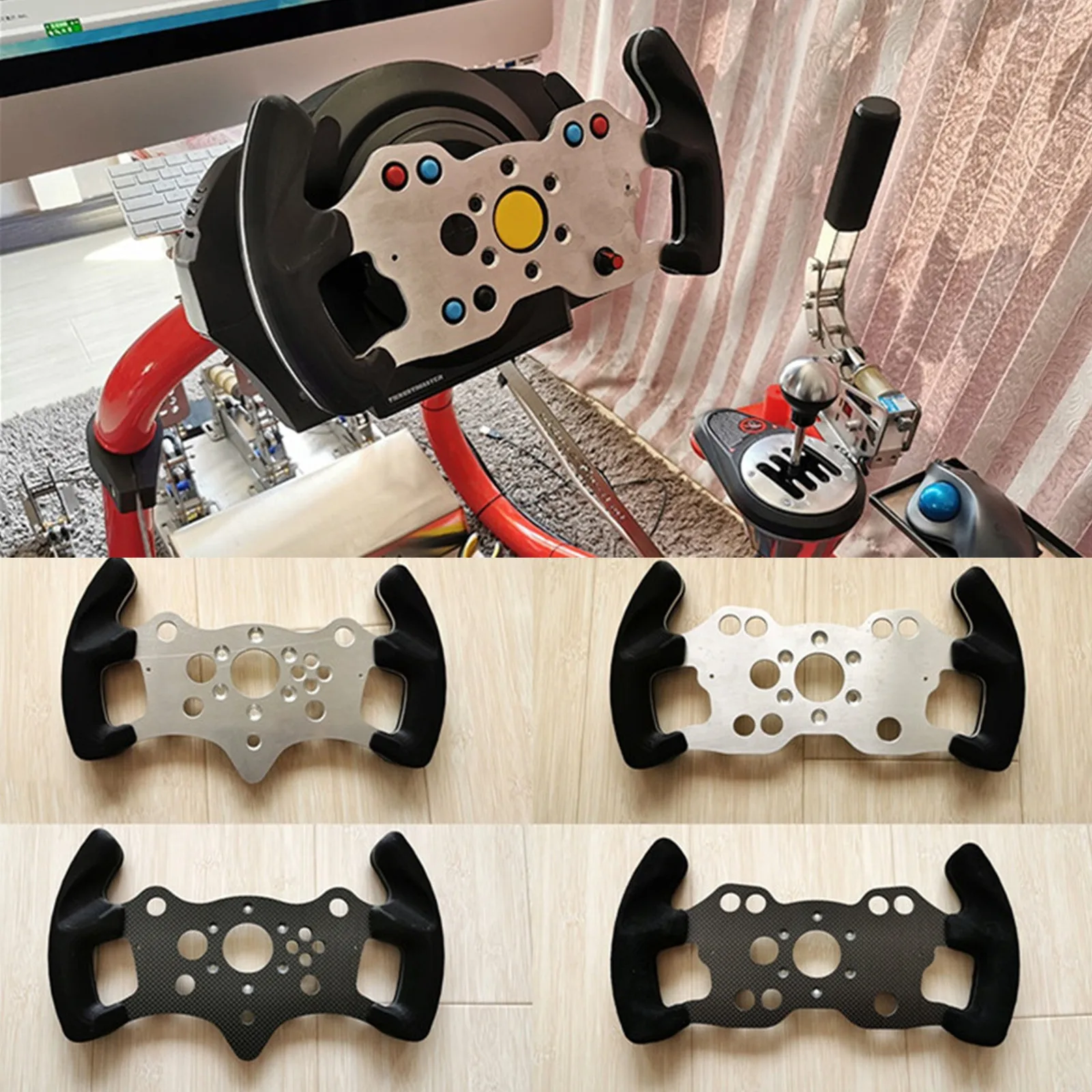 Thrustmaster-Volante de carreras de fibra de carbono T300RS a F1, rueda SIM para T300RS/GTB 599/Gran Turismo Berlinetta/T300 F1 599