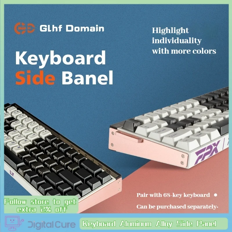Teclado personalizado Panel lateral de aleación de aluminio hecho 68pro Ultra Real 67 Teclado mecánico personalizable con cinta anodizada
