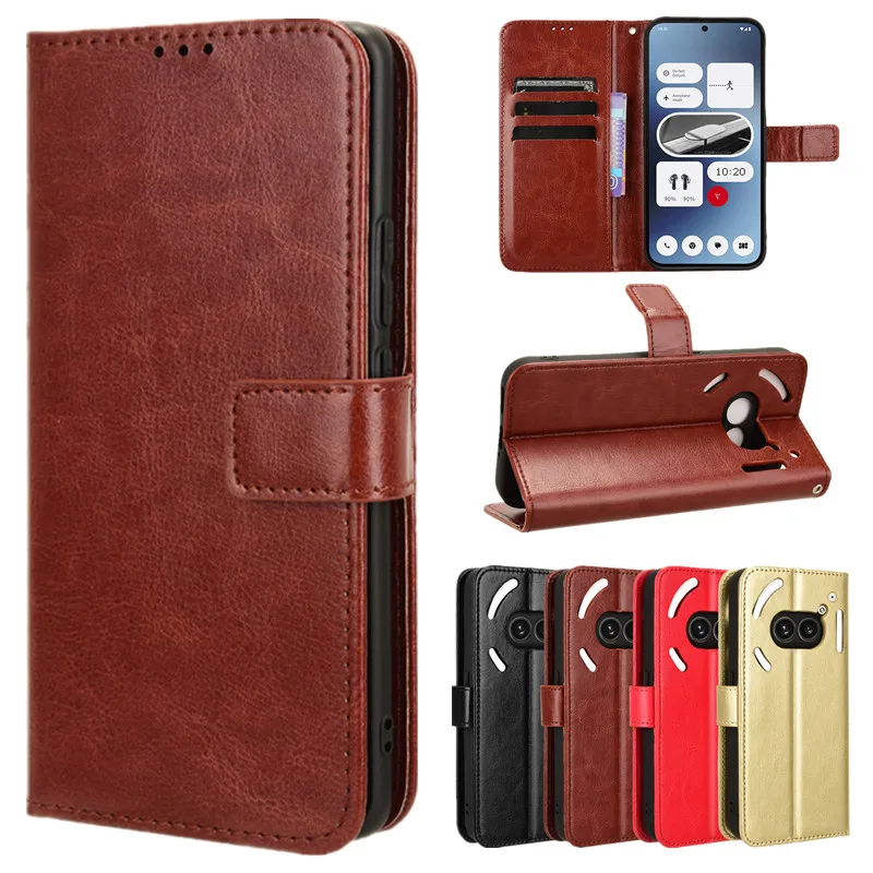 Funda de cuero con tapa para nada teléfono 2a (2A) 2 CMF teléfono 1 funda protectora cartera ranura para tarjeta Kickstand Coque Fundas