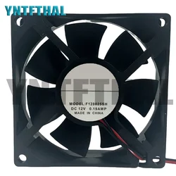 Nuevo F128025SH DC12V 0.19A 80*80*25MM ventilador de refrigeración de dos líneas