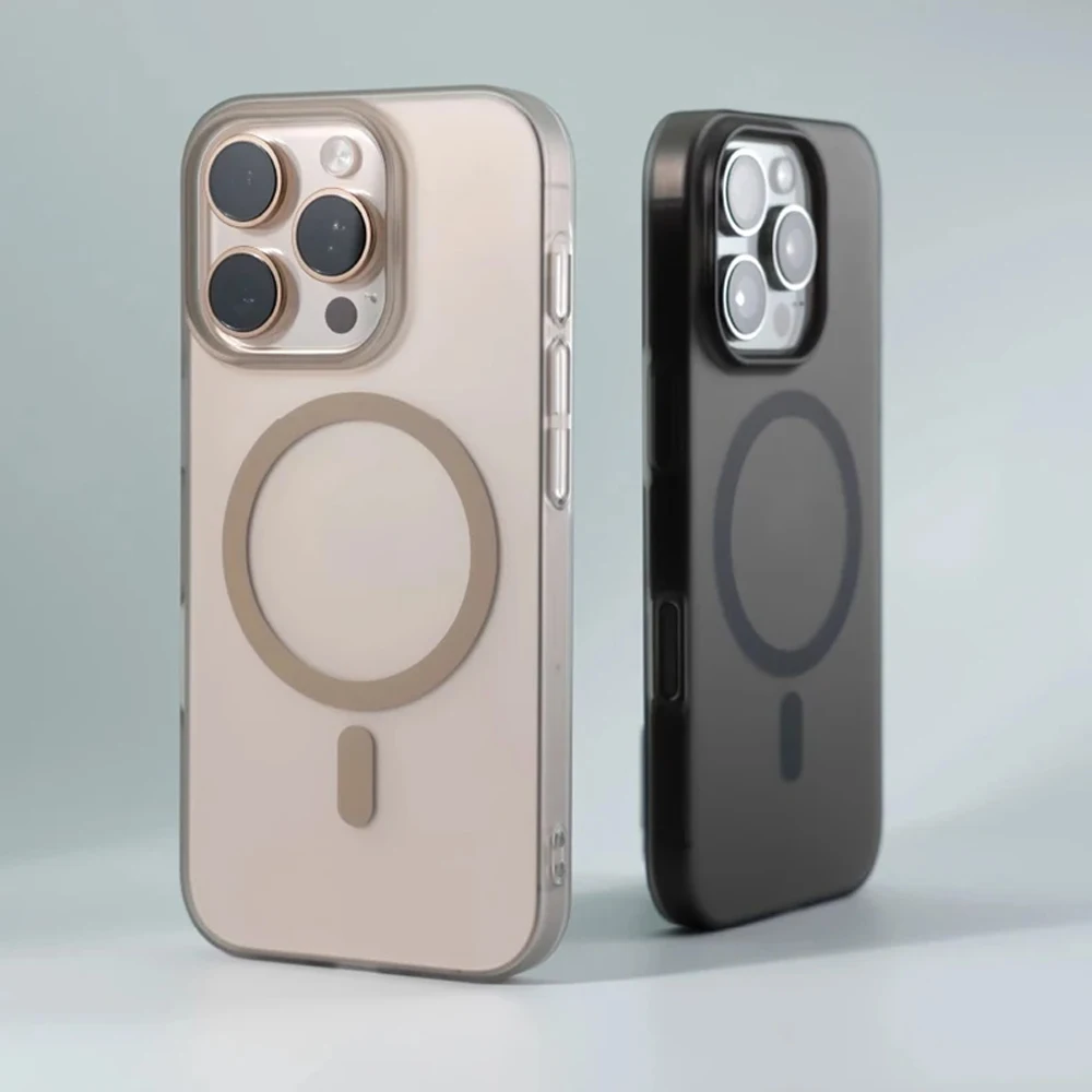 Funda rígida mate ultrafina de lujo de 1,0 MM para iPhone 17 Air 16 15 14 13 12 Pro Max Magsafe cubierta trasera de carga inalámbrica magnética - imagen 5