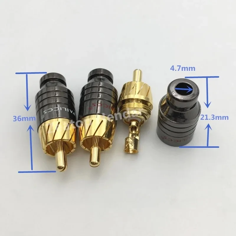 Cable RCA Macho-Hembra Paliccs – 5mm Chapado Oro - imagen 4
