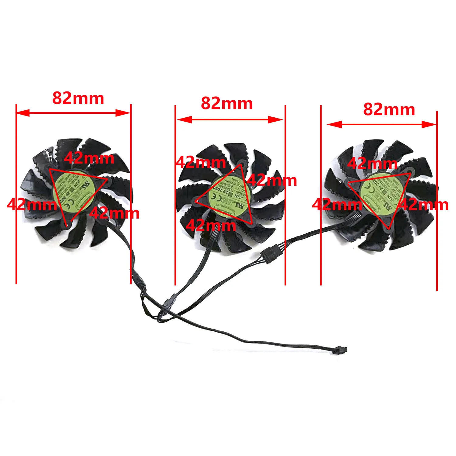 82MM 4PIN T128010SU RX6800XT nuevo ventilador GPU para tarjeta gráfica GIGABYTE Radeon RX6800 6800XT 6900XT GAMING OC