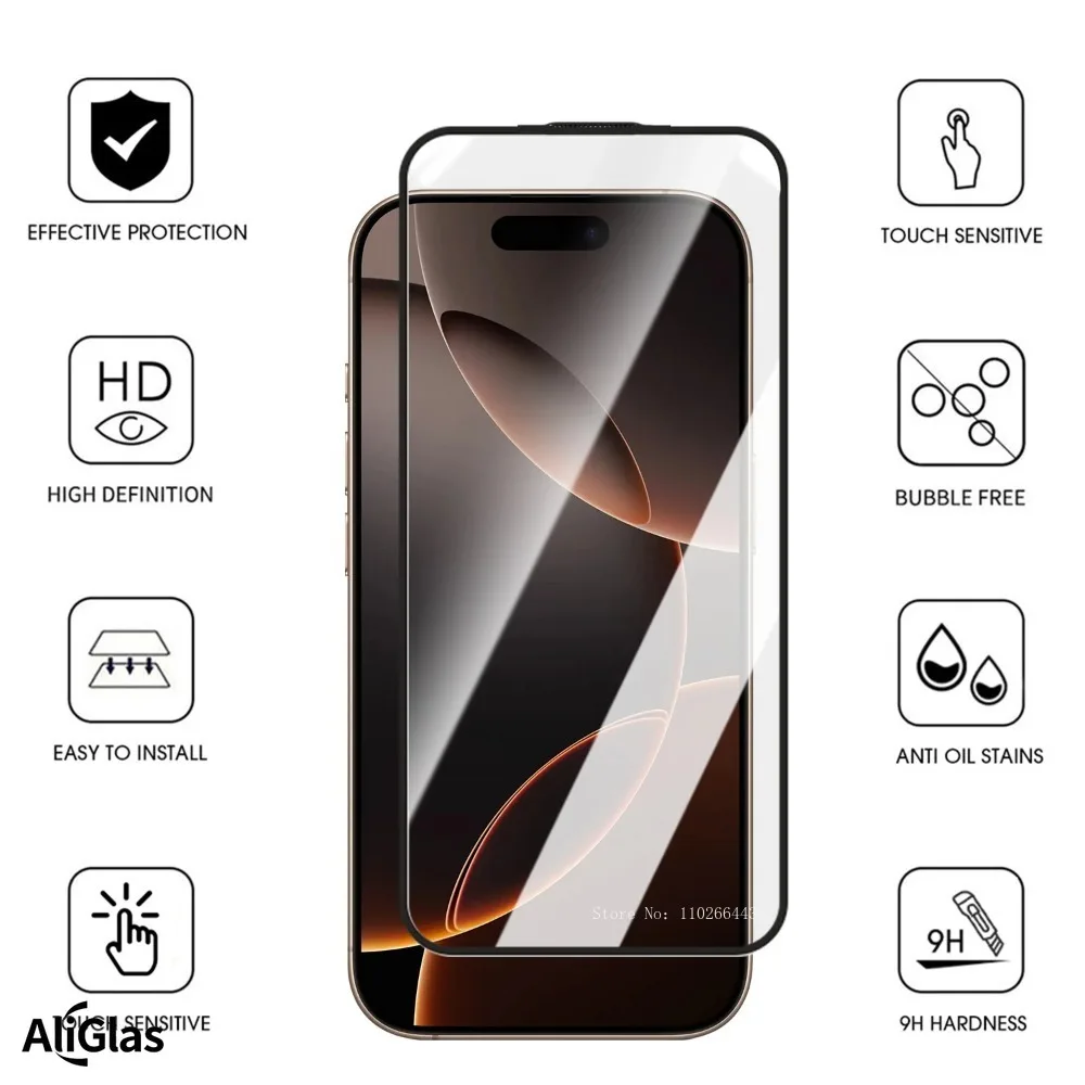 3 uds película de vidrio templado 9H para Honor 80 90 100 Pro 80 SE Protector de pantalla de fácil instalación para Honor 30 50 60 70 Pro película HD - imagen 2