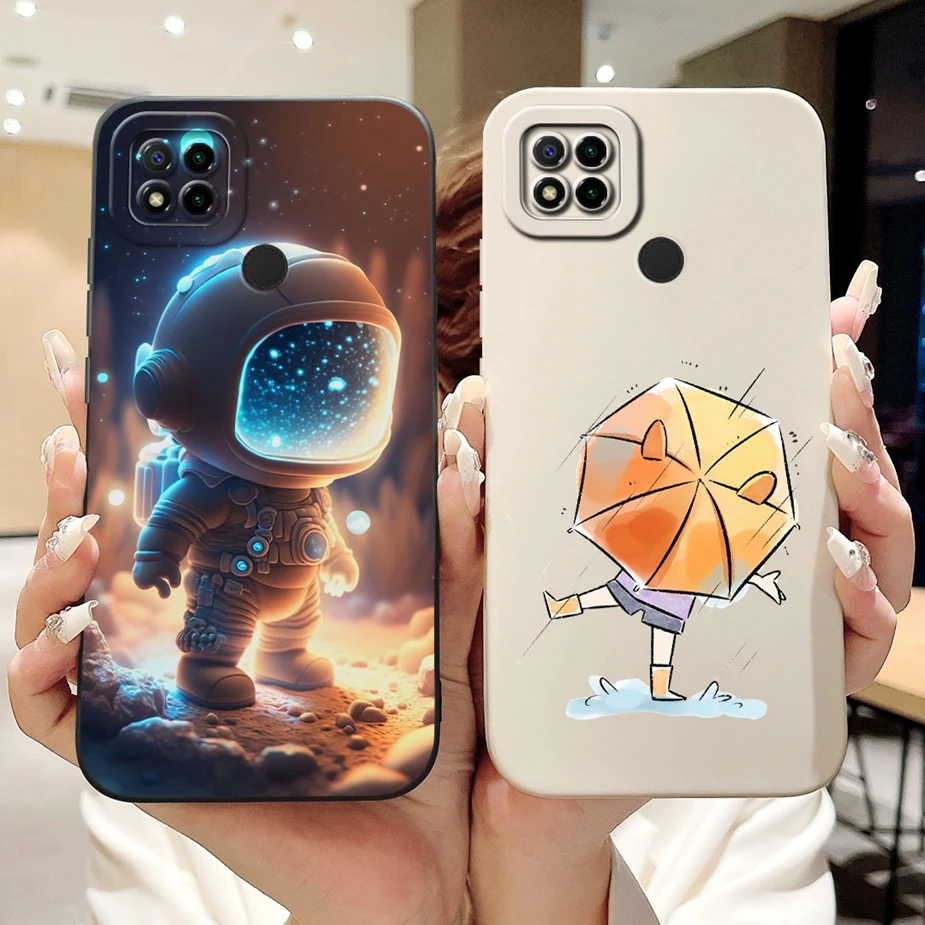 Para Xiaomi Redmi 9C funda elegante cubierta pintada de caramelo a prueba de golpes funda de teléfono para Redmi 9C NFC Redmi9C Fundas suaves de TPU 6,53 ''funda - imagen 5